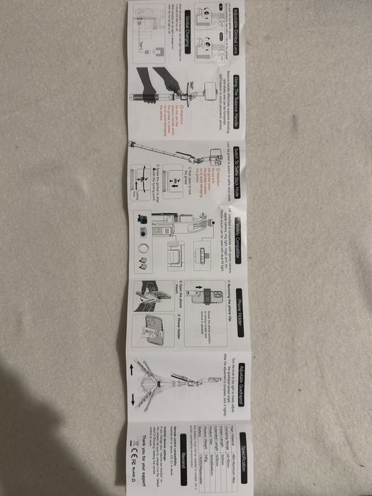 Смарт селфи стик + трипод с AI проследяване