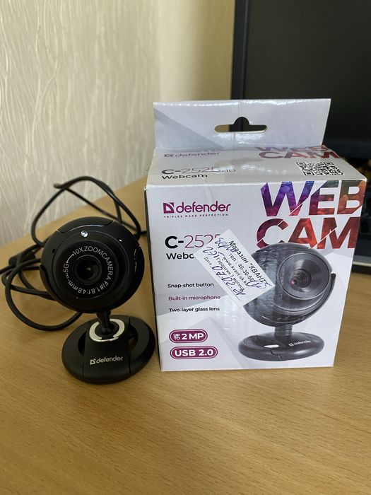 Продам веб-камеру Defender C-2525 HD, новая.