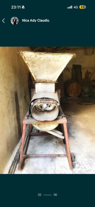 Vând presa struguri inox cu sita din inox