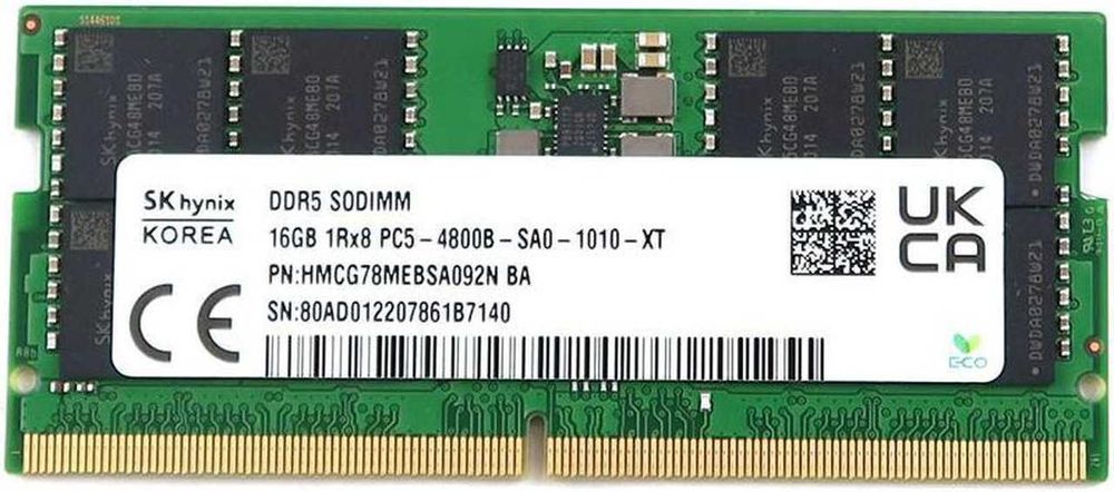 16gb ddr5 4800 so dimm second hand si noi de vanzare • Anunturi