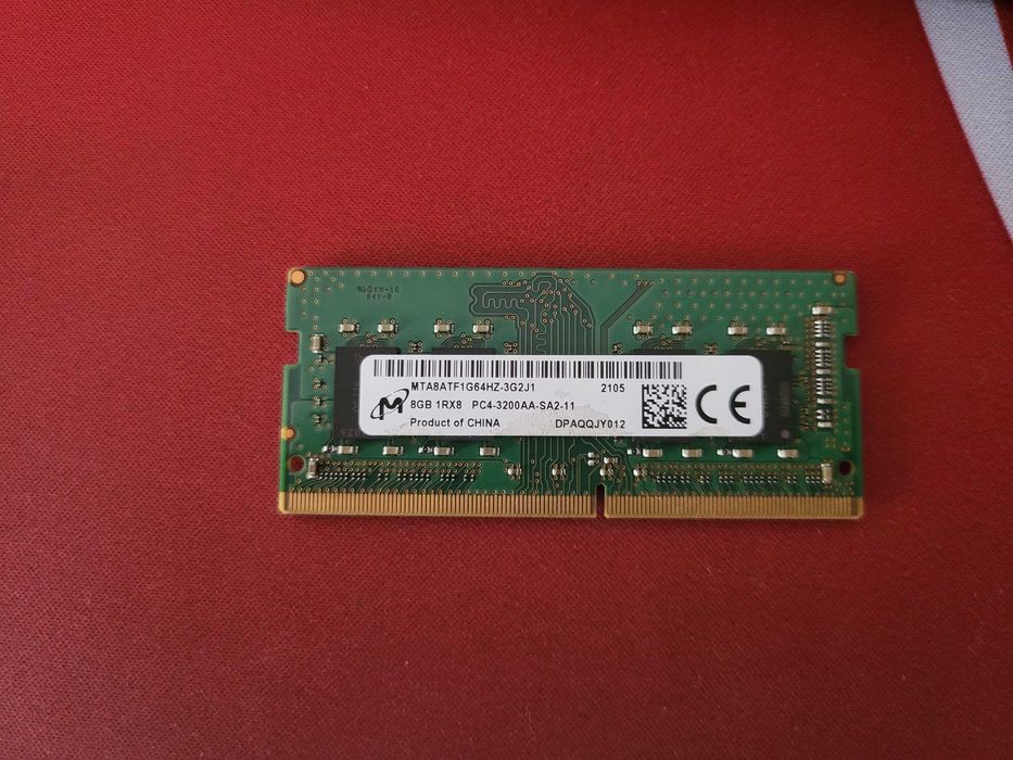 Продам 2× Micron 8GB DDR4-3200 SO-DIMM