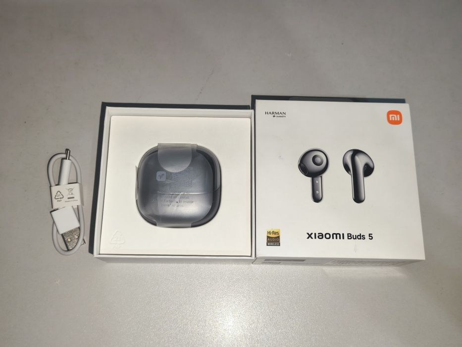 Xiaomi Buds 5 (чёрные), полный комплект