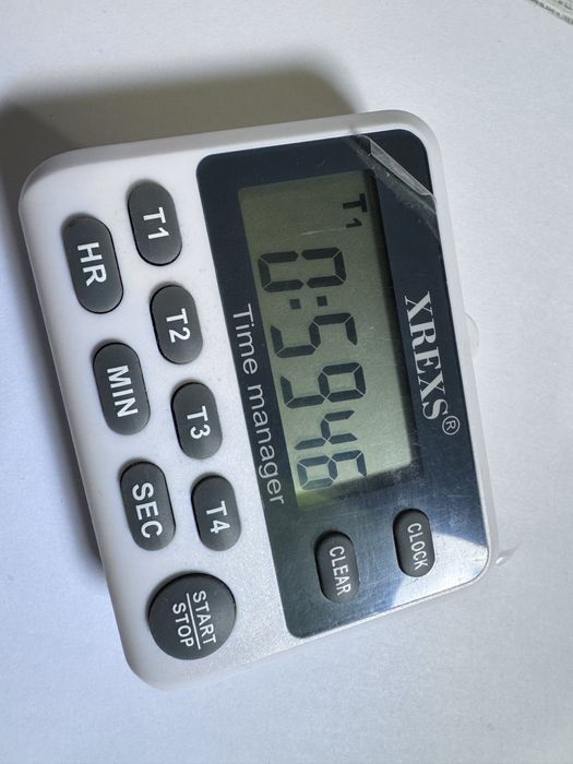 Cronometru / timer pentru 4 lansete / concurs pescuit