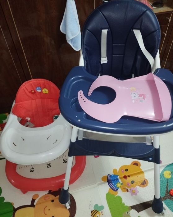 Стул для кормления и ходунки