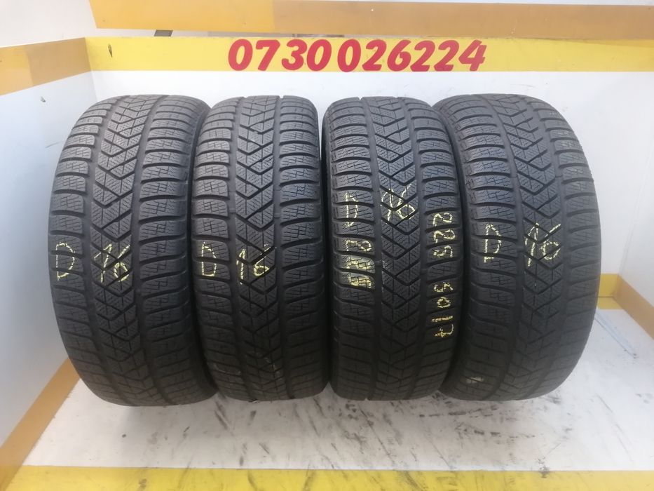 225/50/17 4 *PIRELLI iarna 98h dot 4321.  6,,27mm
