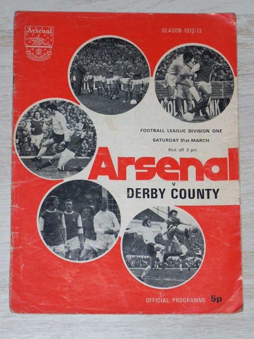Арсенал Лондон оригинални футболни програми сезони 1971/72 до 1979/80