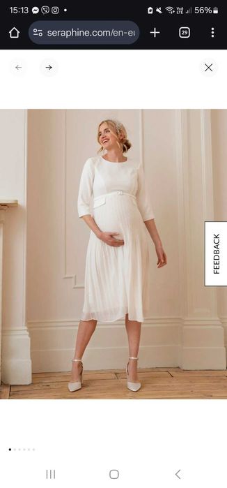 Дамска рокля за бременни размер 38