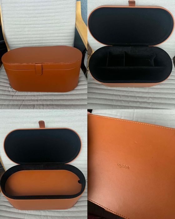 Куфар / кутия за Dyson Airwrap в кафяв цвят, включващ приставки