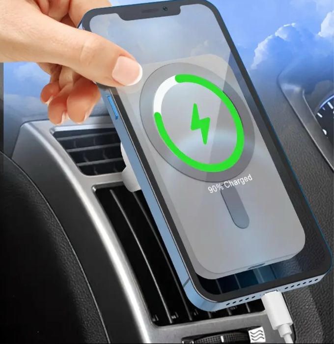 Incarcator auto wireless magnetic, 15W
