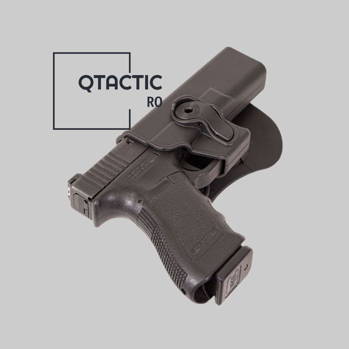 Toc holster Glock 9 mm OWB, polimer, rotire 360°, pentru mâna dreaptă