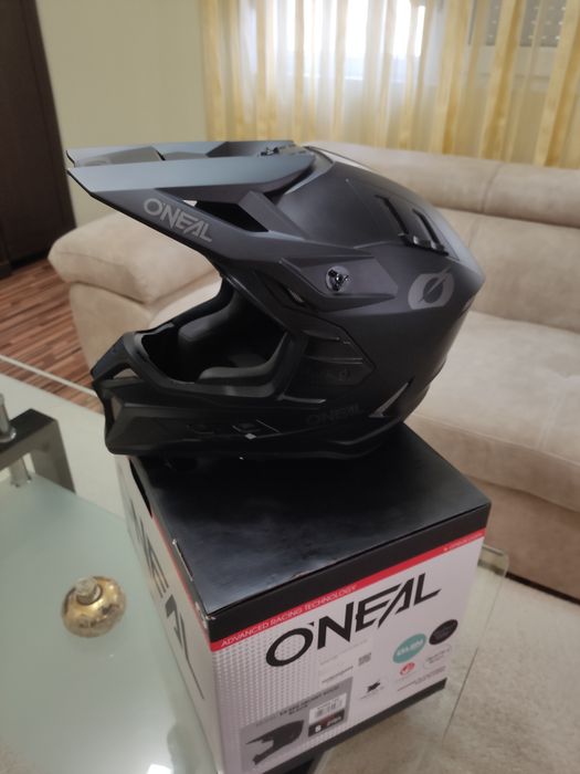 Ендуро каска O'NEAL EX-SRS solid black V-24
