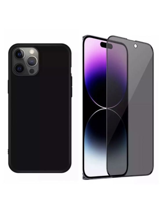 Husa Air Soft si Folie Sticla CXD 21D Iphone 14 15 16E 17 PRO MAX PLUS