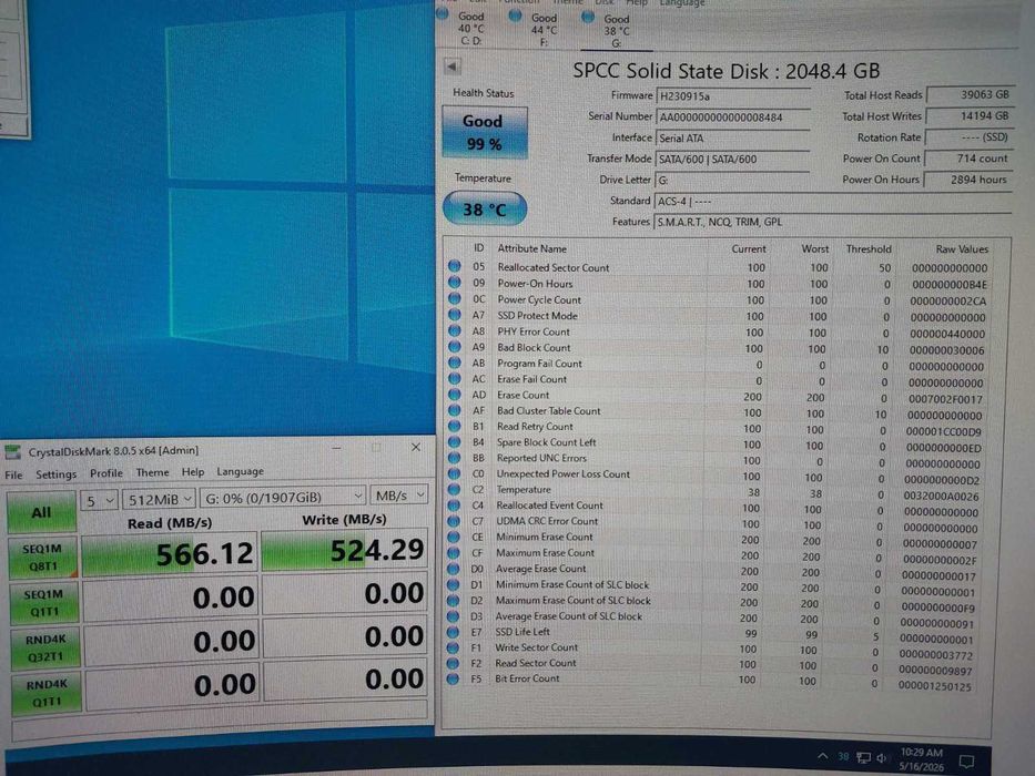 2TB SSD - Crucial BX500, Silicon Power A55, Fanxiang S101Q