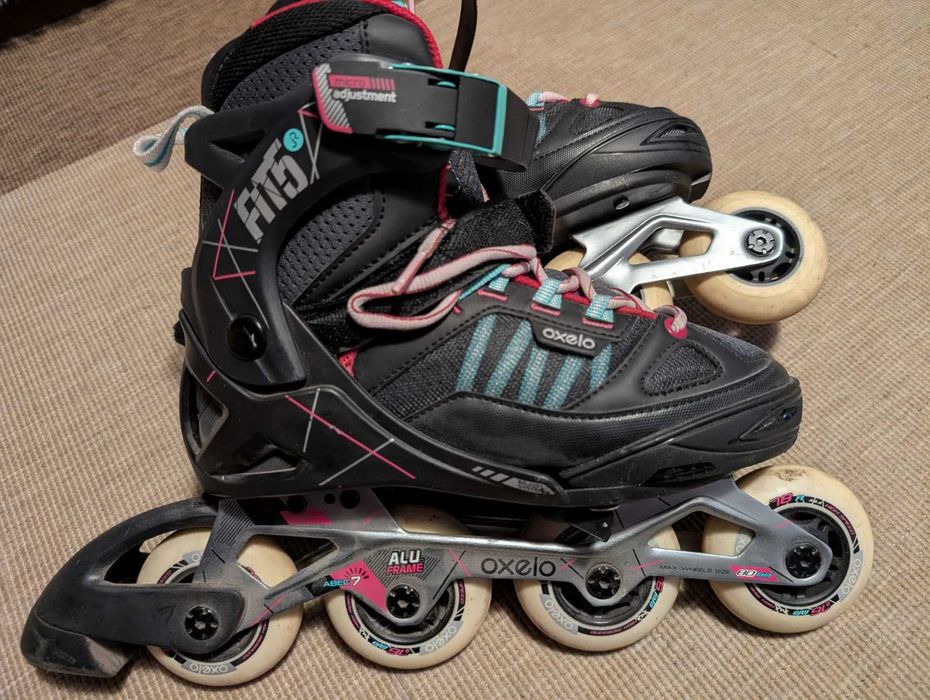 Role copii OXELO Fit 5 JR, reglabile EU 35–38