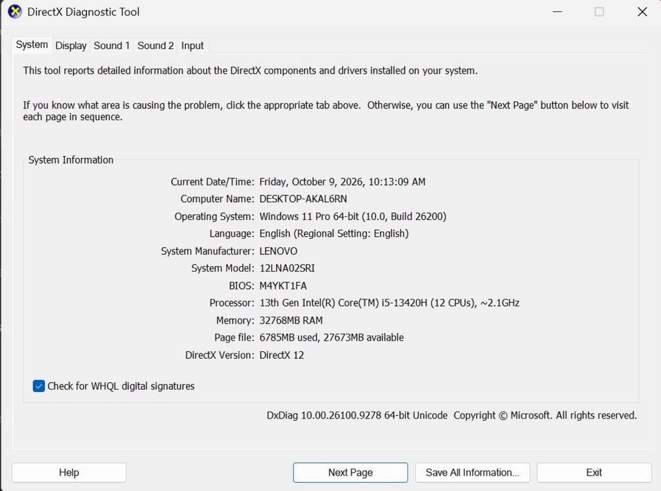 ThinkCentre neo 50q Gen 4 i5 13th 32GB RAM SSD 512GB