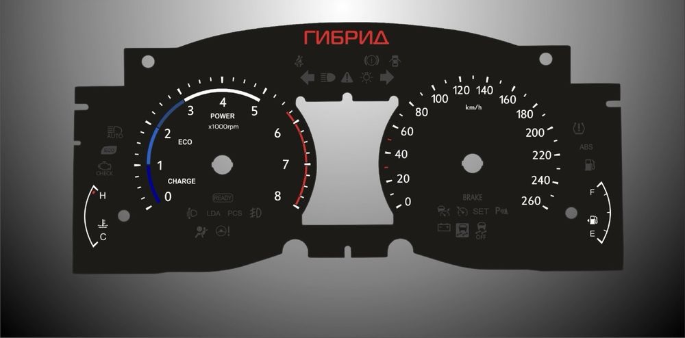 Европеец табло на Lexus ES300h