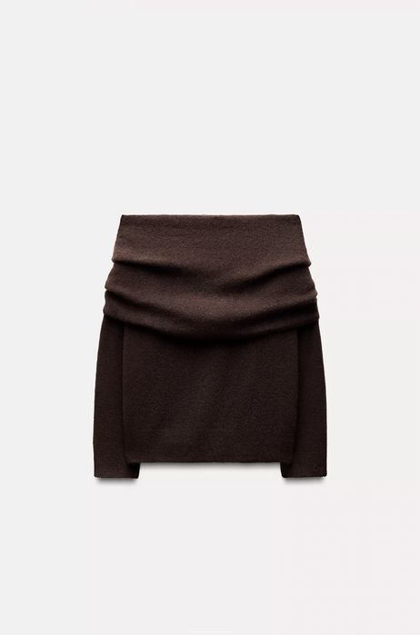 ZARA пуловер S р-р с паднали рамене