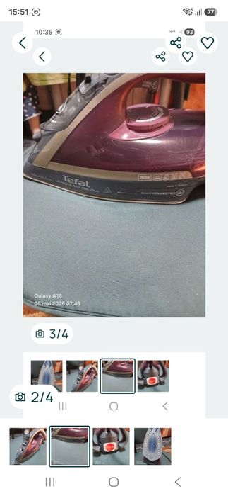 Fier de calcat Tefal ultraglis anticalcar