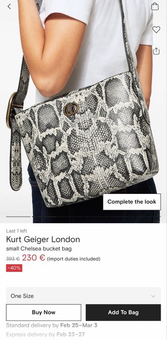 Geanta Kurt Geiger Chelsea Bucket