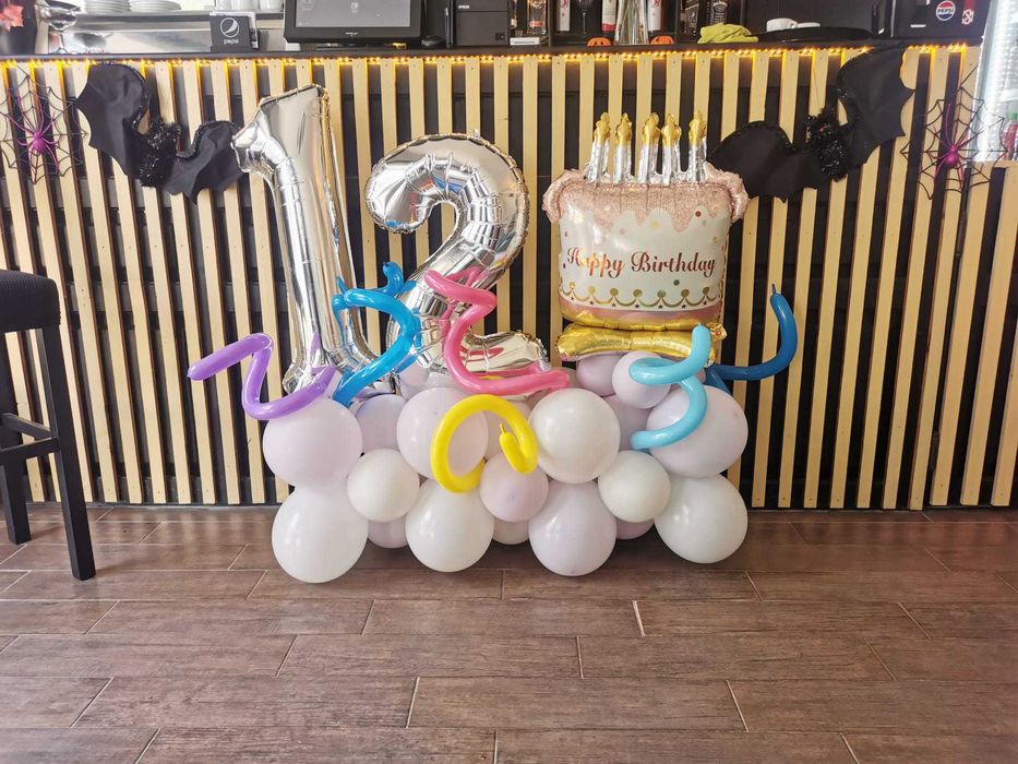 Cabina foto Timisoara, baloane de sapun cu fum, arcade din baloane