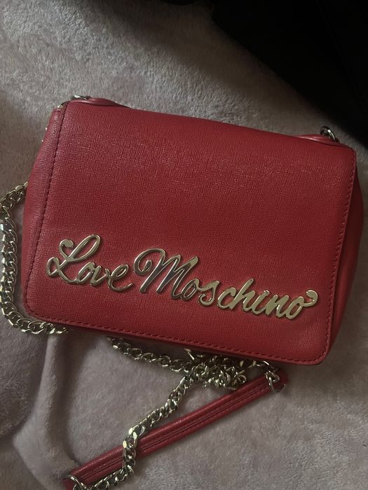 Moschino червена чанта оригинална
