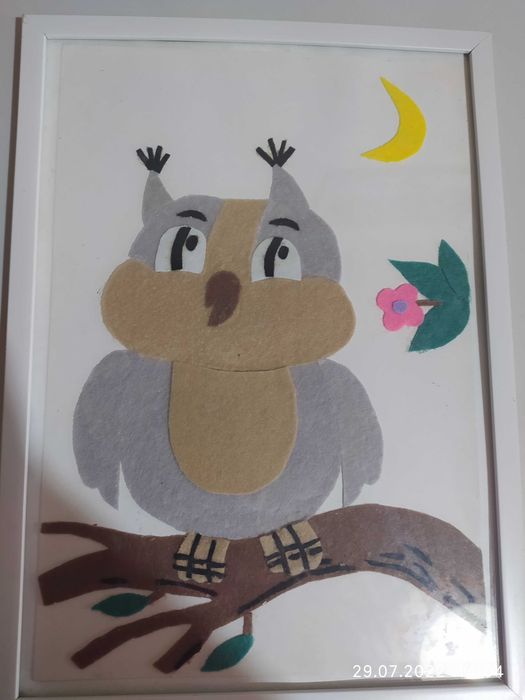 Детские картины из фетра