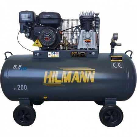 Motocompresor 200L, 6.5CP pe benzină 10 bar, HL9047
