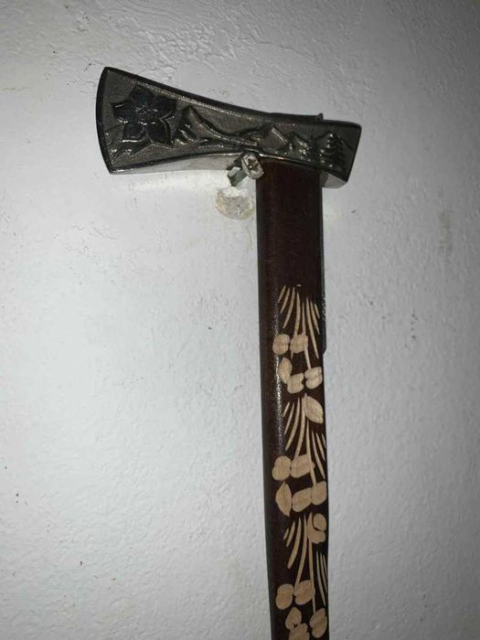 Set sacure panoplie cu coada de lemn sculptat manual