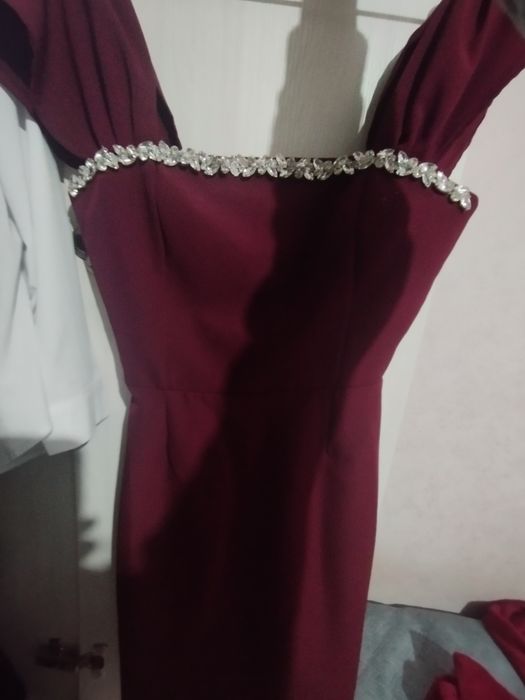 Платье бордовый S ка