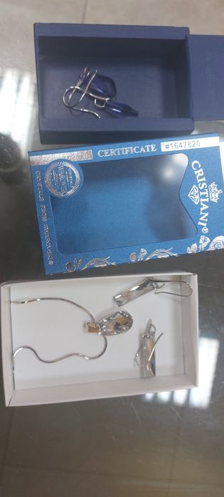 svarovski обеци и кулие с обеци