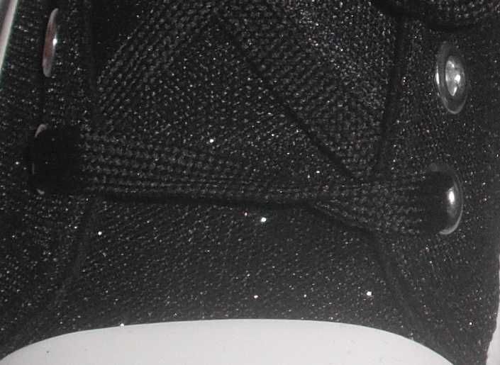 Кецове с ефект брокат, черни и червени, р-р 36 - 39