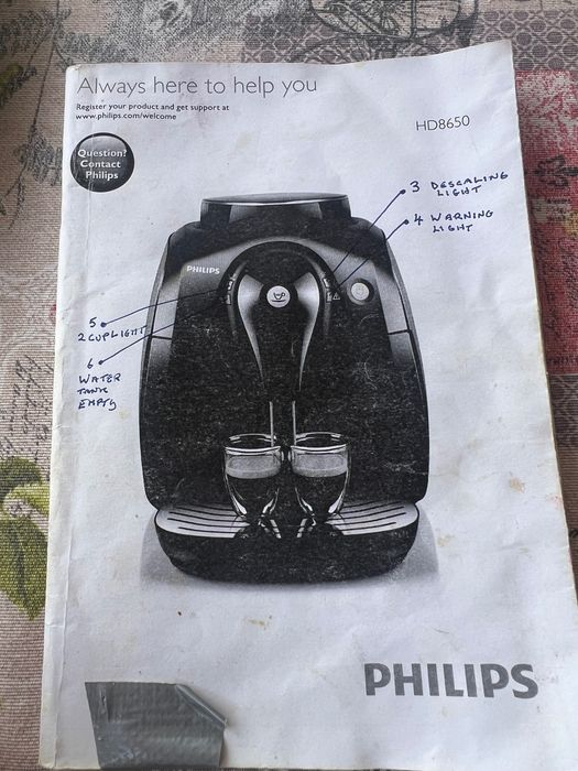 Кафемашина Philips HD8650
