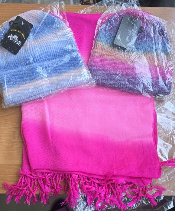 Шапки на подарки муж и жен