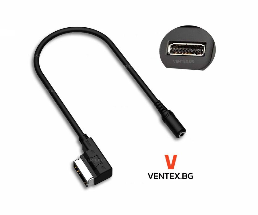 AUX 3.5mm аудио жак към AMI Media кабел за Mercedes, мерцедес Гаранция