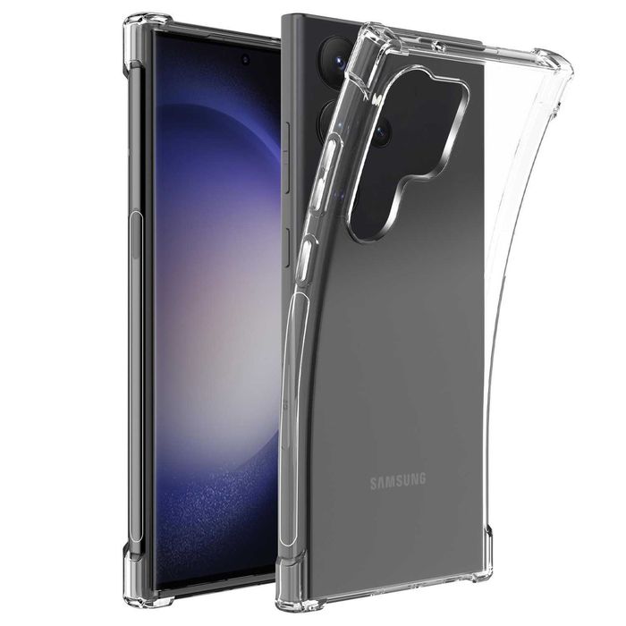 Прозрачен Силиконов Удароустойчив Кейс Samsung Galaxy S23 | S23+ Ultra