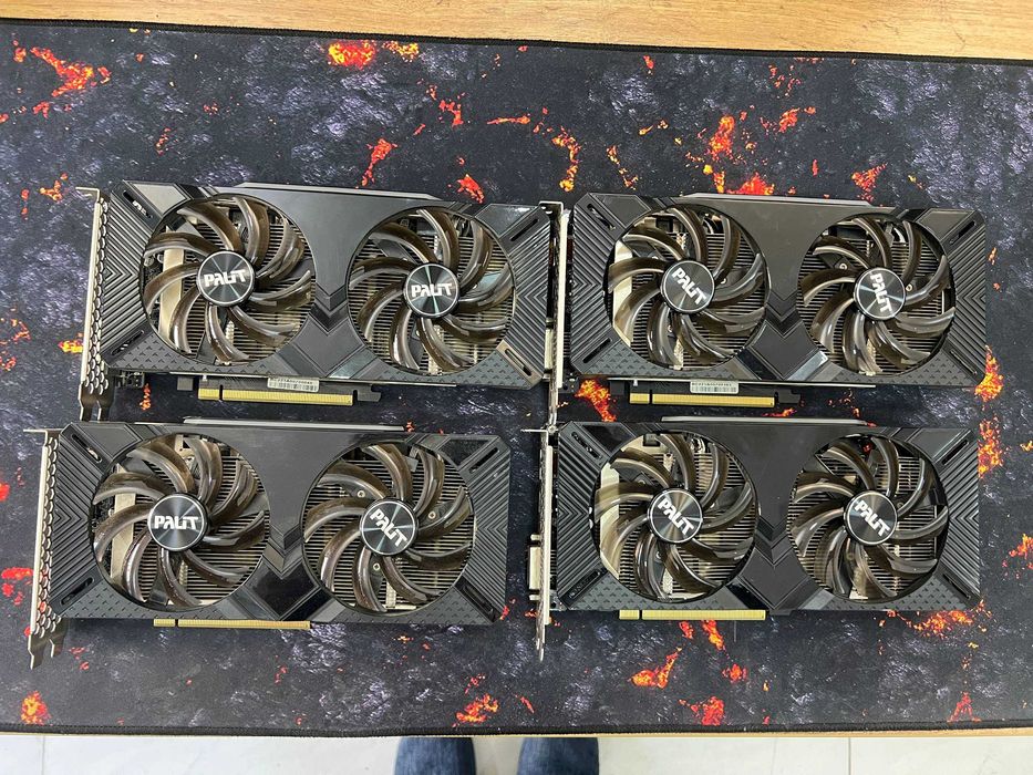 В количестве 10шт! GTX 1660 Ti Dual 6GB GDDR6 Видеокарта + Гарантия