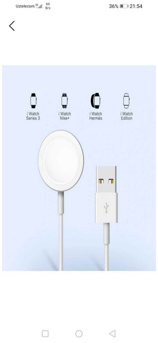 Smart watch uchun zaryadchikva Apple iPhone uchun