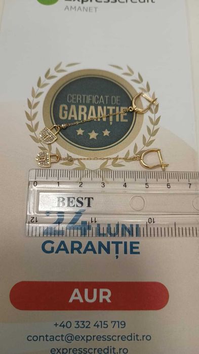 Cercei aur 14K 2.43gr [AG24 Harlau B.46133.2] - Garantie 2 ani!