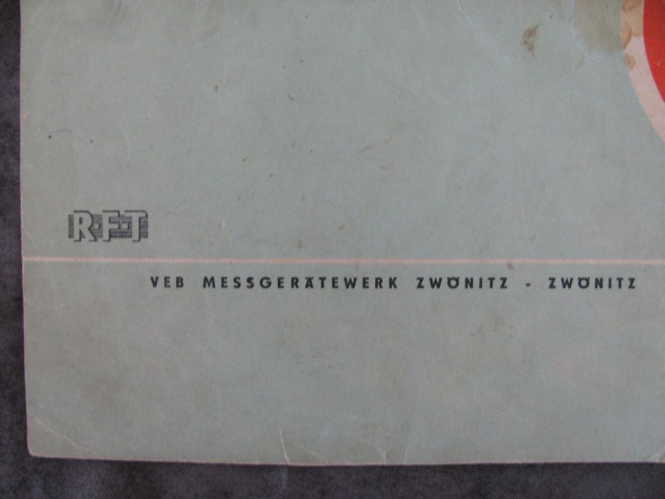 RFT BG23 - 2 Лампов Магнетофон 1961год. Книжка с инструкции и ТТД