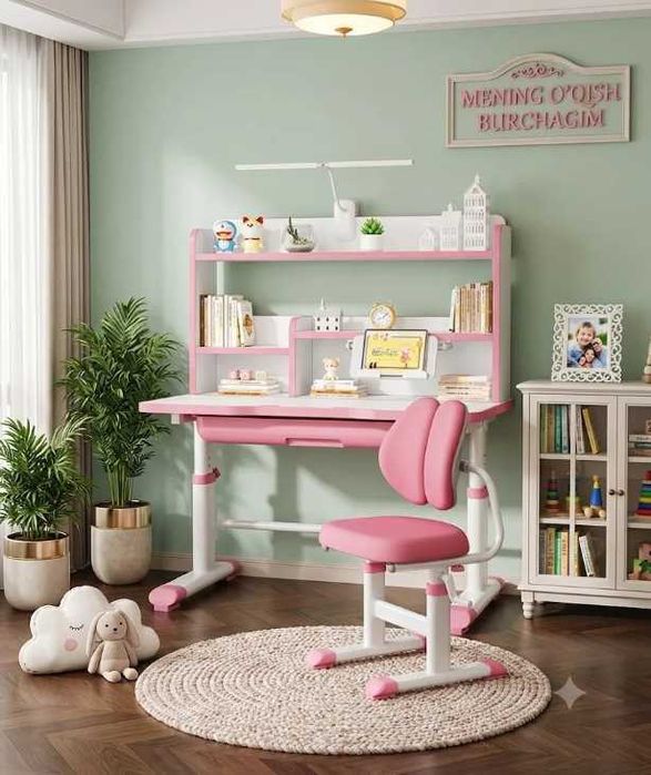 парта и стул детский ergonomik bolalar partasi