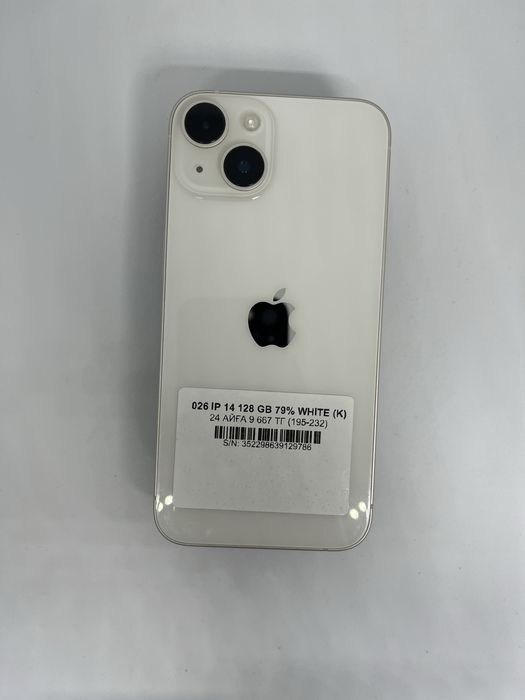 14 128 gb 79% white
