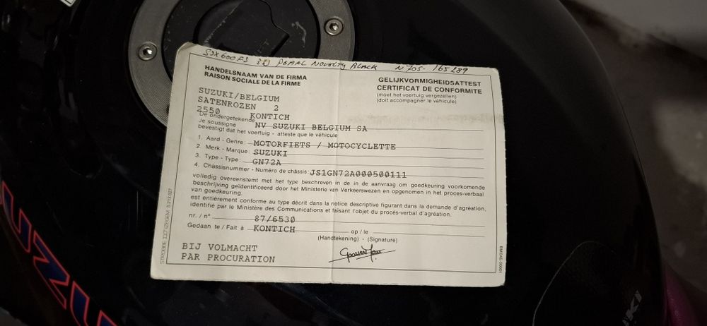 Vand Suzuki GSXF 600