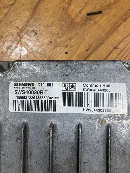 Peugeot 307 2.0hdi 110кс Компютър сензор волан и ключ