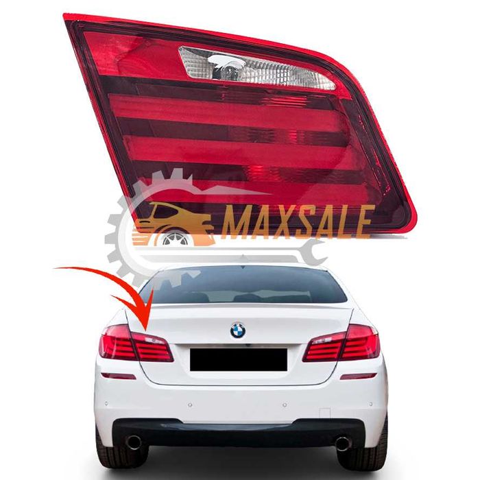 Ляв стоп вътрешен оборудван цял BMW 5 F10 (11-13) бмв 5 ф10 крушка фар