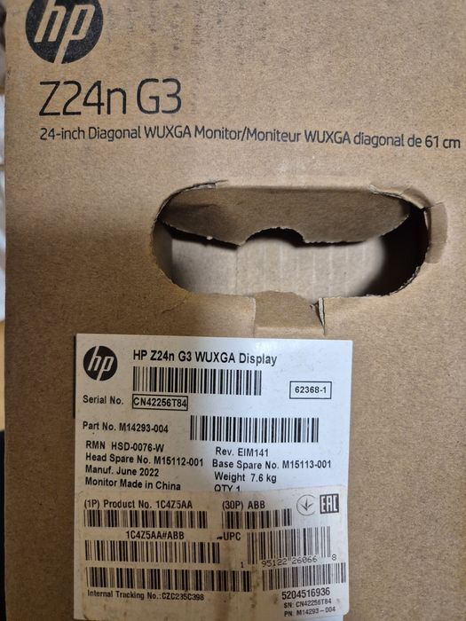 Монитор HP Z24n G3
