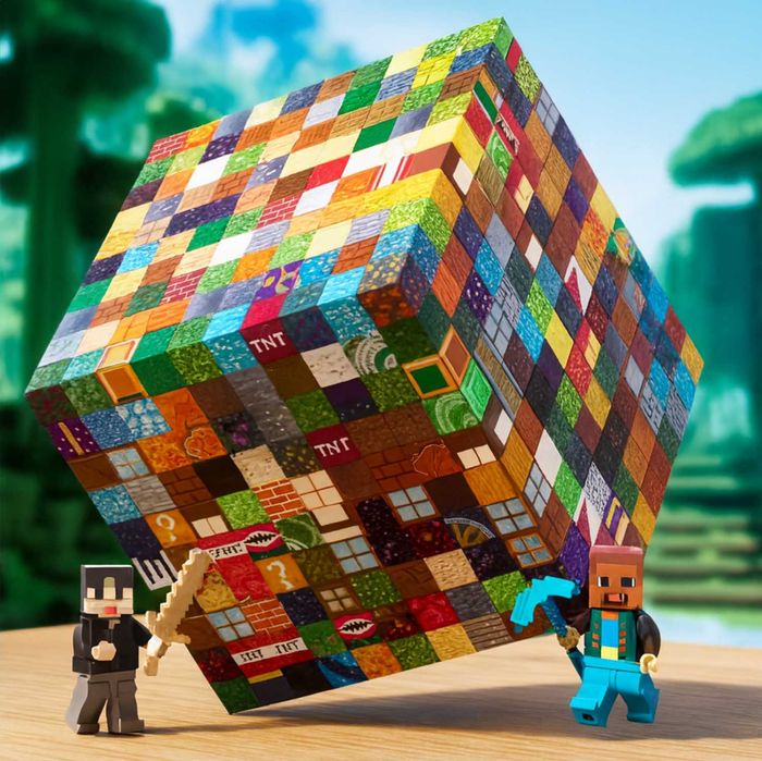 Майнкрафт Магнитни Кубчета 400/320/240/160/80бр. с 3героя + ДОСТАВКА