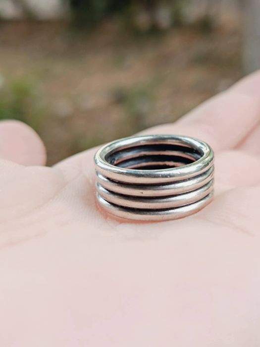 Vechi inel masiv din argint de 925