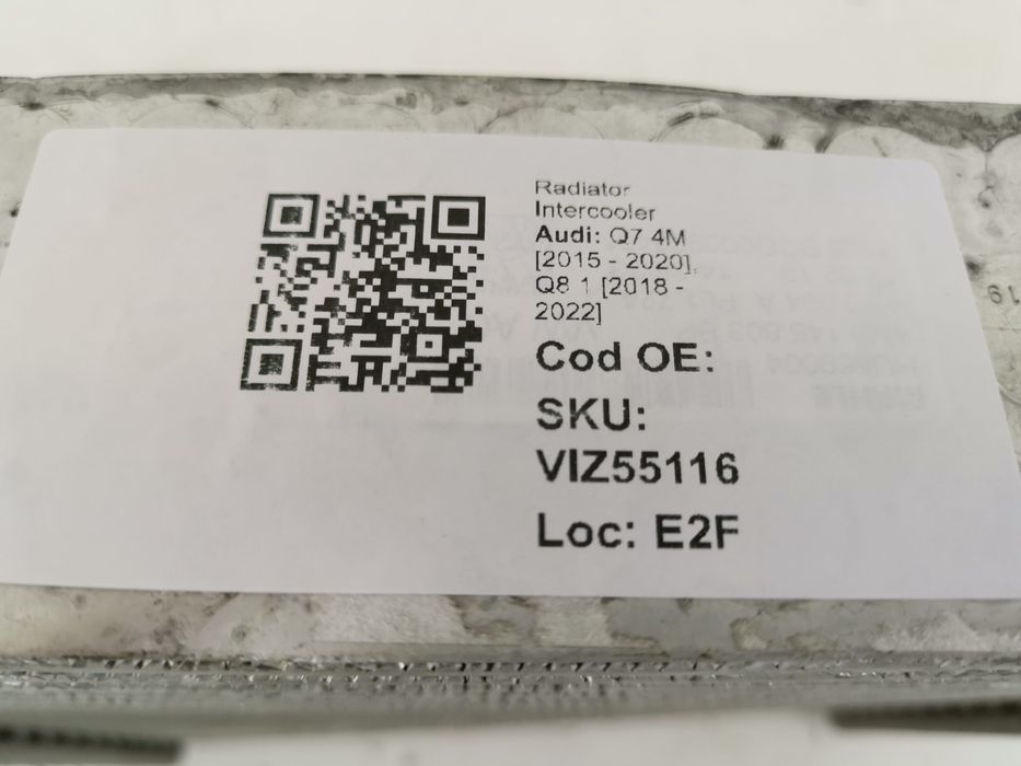 Радиатор Интеркулер Ауди Q7 / Audi Q7 4M , Q8 / Audi Q8 1 Оригинален,