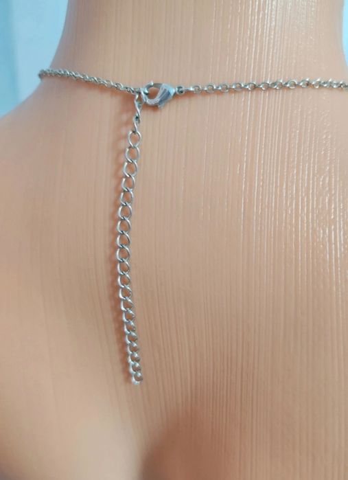 Colier + cercei argint rodiat Made in Italy