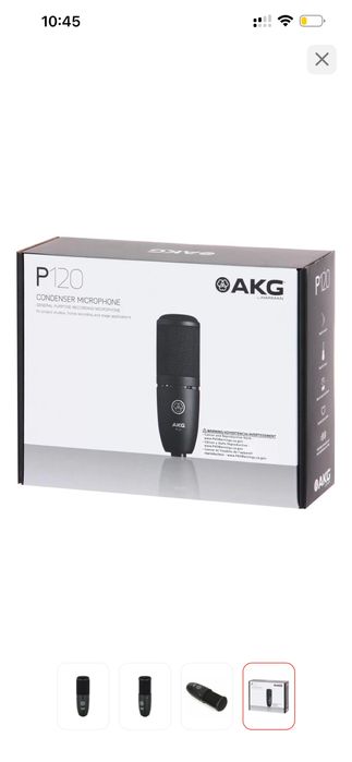 Микрофон AKG P120 черный